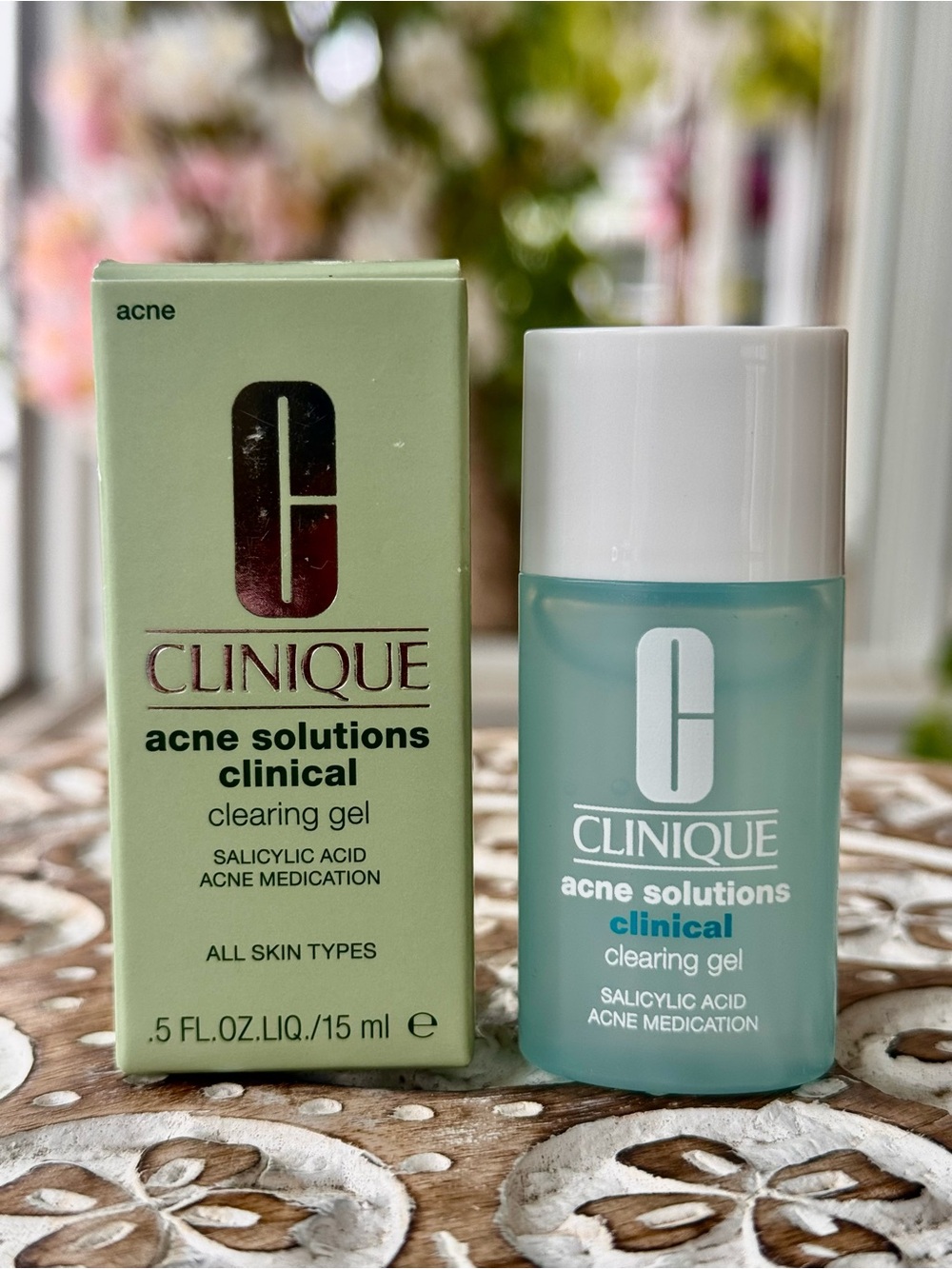Clinique Acne Solutions Clinical Clearing Gel 0.5 oz 15 mL New in Box
